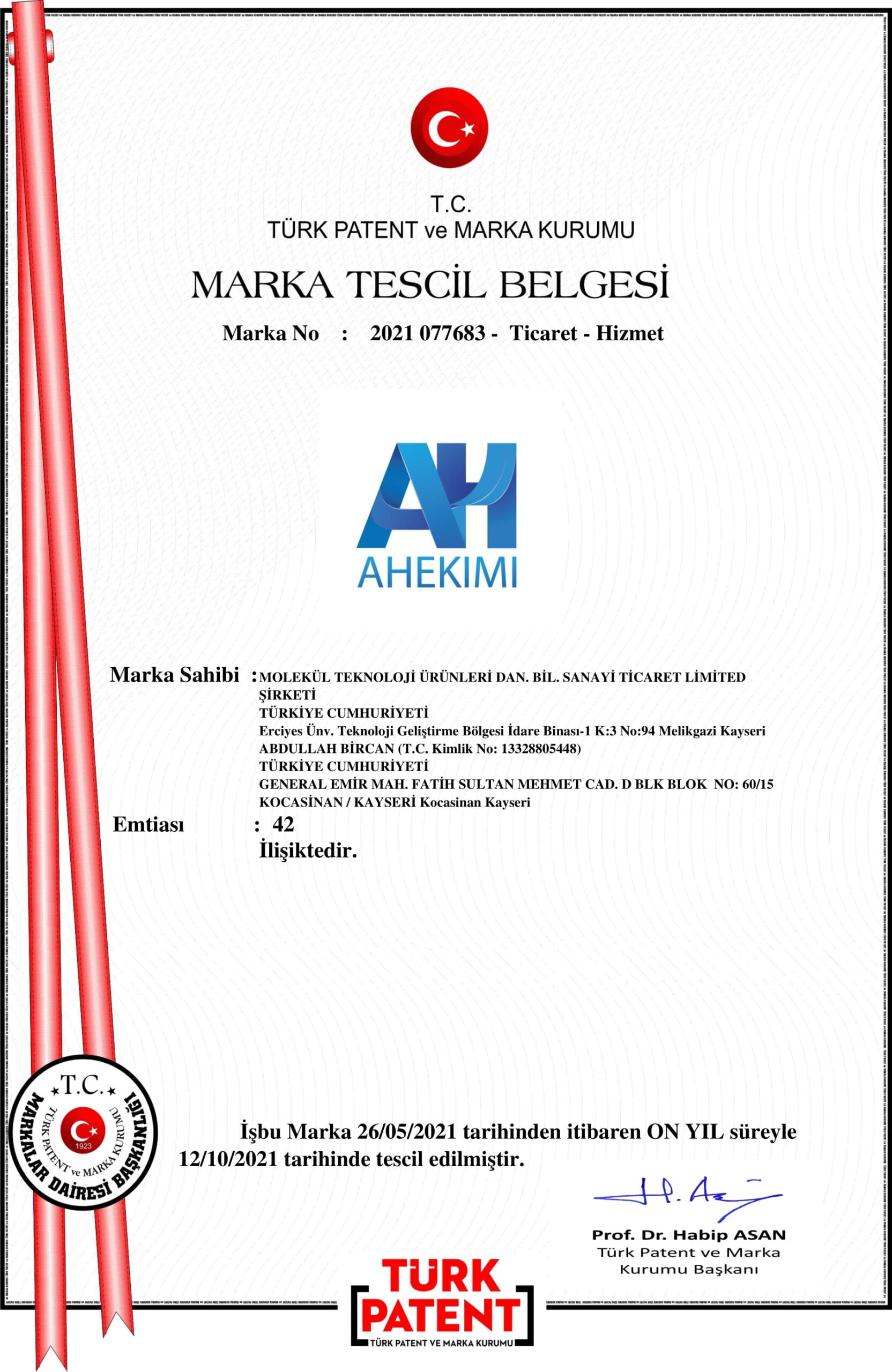 sertifikalarımız